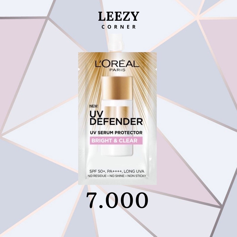 LOREAL UV DEFENDER 5.5ml / LOREAL UV DEFENDER UV SERUM POTECTOR BRIGHT & CLEAR 5.5ml