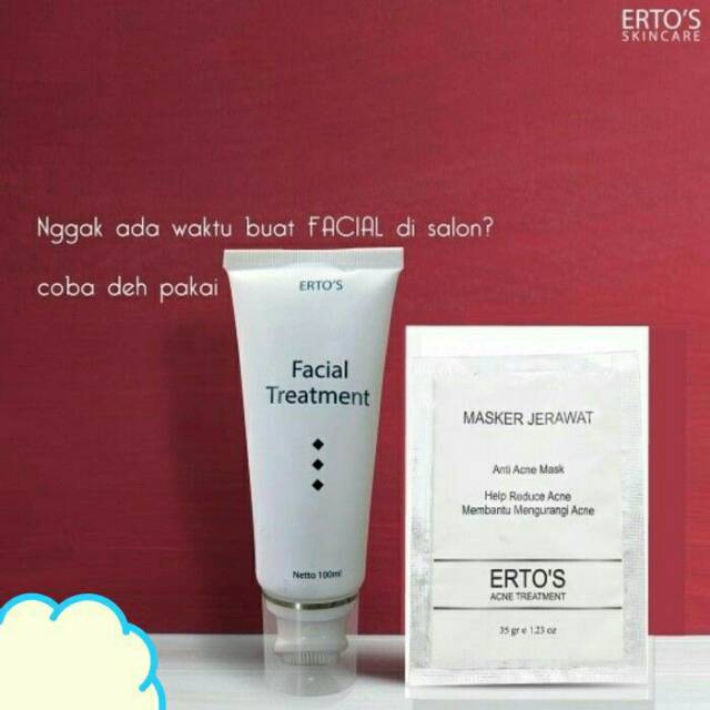 (READY) PAKET MURAH ERTOS FACIAL+MASKER ERTOS