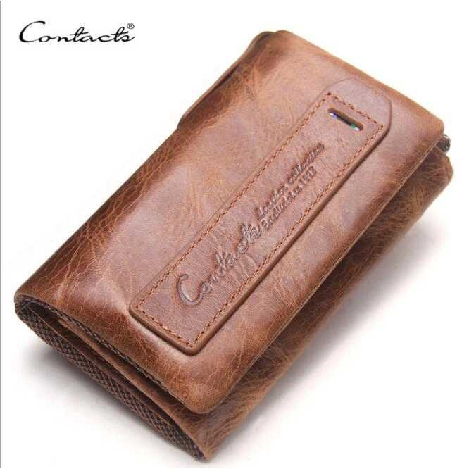 Hot Promo ! Contacts Dompet Kunci Bahan Leather - 1013