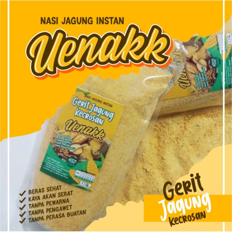 

Gerit jagung kecrosan, beras jagung, nasi empok, campuran nasi berat 450gr