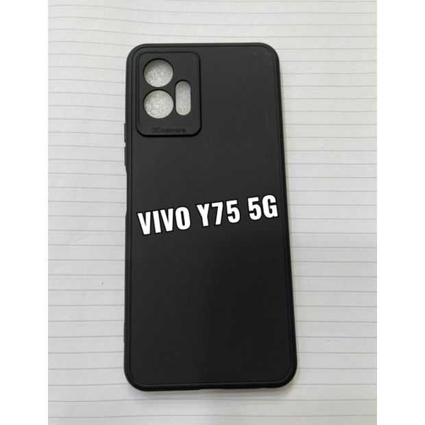 CASE VIVO Y36 V25 V25e Y16 Y35 V23 5G Y75 5G T1 5G SOFTCASE SLIM MATTE PREMIUM BLACK PROTECT CAMERA