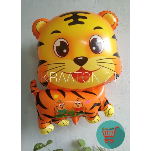 balon karakter macan duduk / kucing Boboiboy / kucing manis / balon gas , helium , terbang