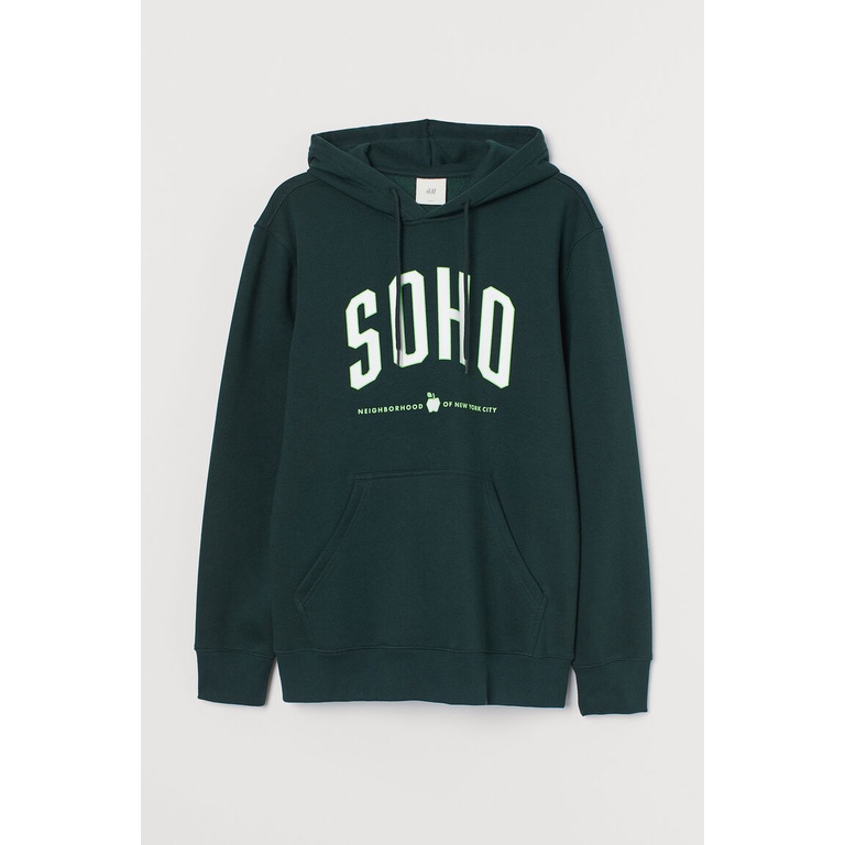 HOODIE HM SOHO ORIGINAL Hoodie Global h&amp;m hoodie hijau cream