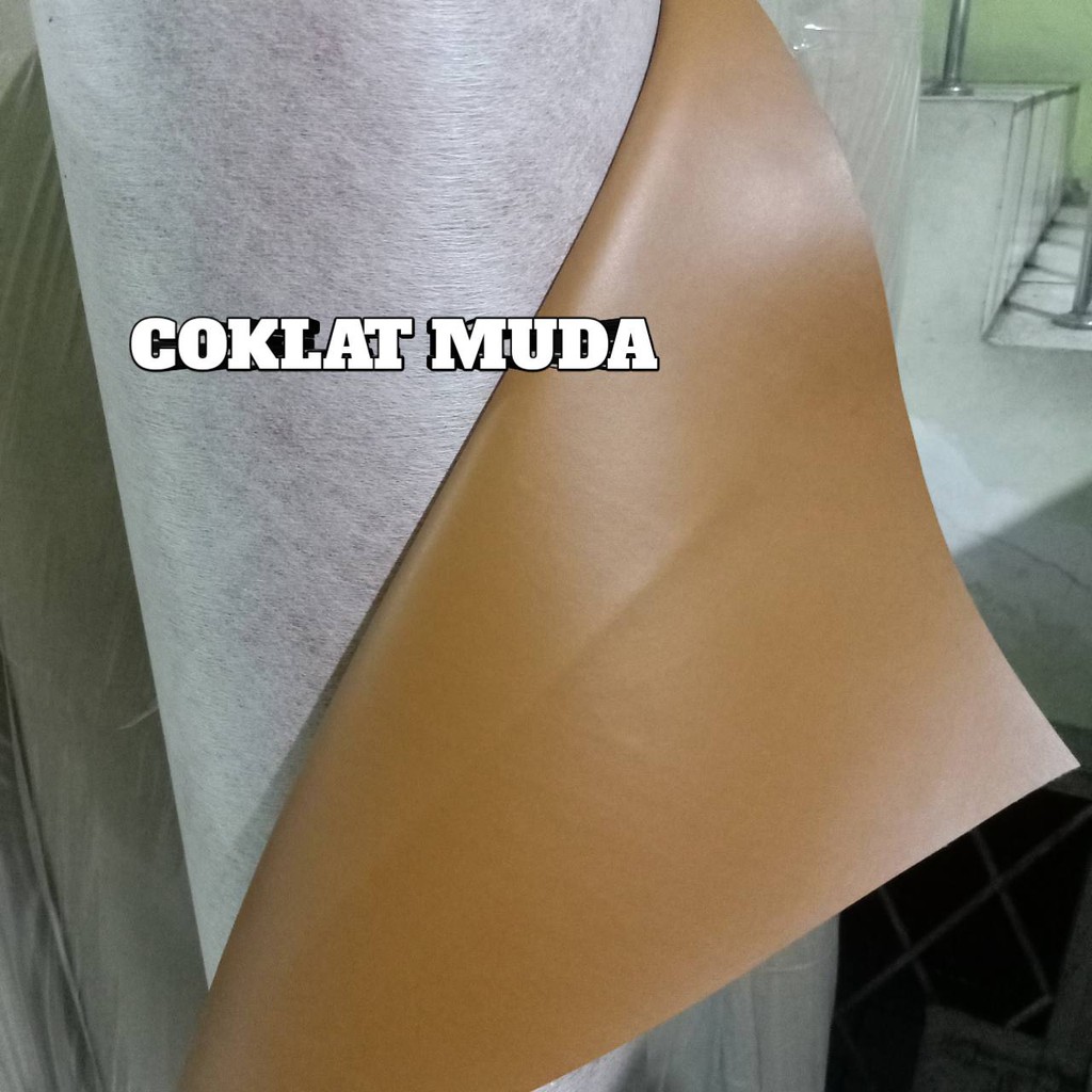 JUAL KULIT SINTETIS HAIBOK POLOS PER YARD tebal 1mm