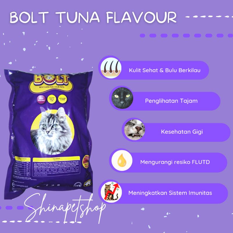 MAKANAN KUCING BOLT IKAN