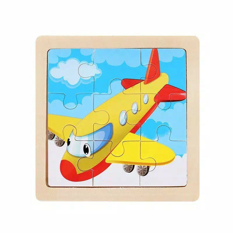 MINI WOODEN PUZZLE Anak Puzzle Kayu jigsaw puzzle Kubus Mainan Edukasi