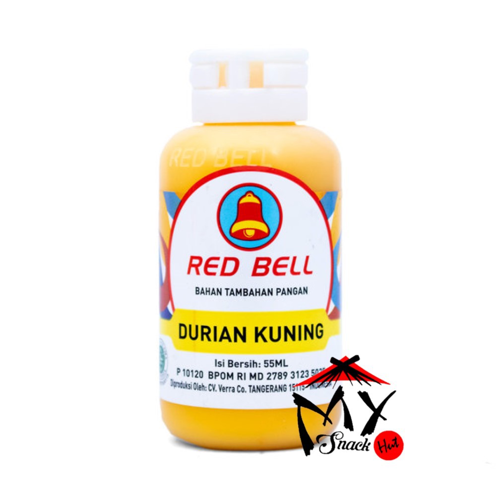 RED BELL PASTA DURIAN KUNING 55ML - RED BEL PERISA SIRUP DUREN REDBEL PERASA ES MINUMAN PUDDING HALAL