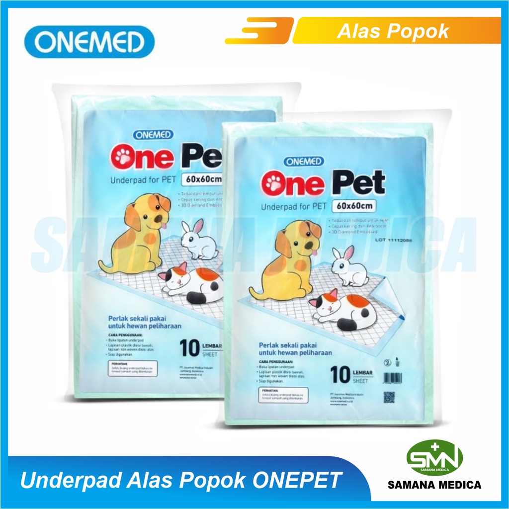 Onepet One Pet Underpad 60x60 Training Pad Anjing Kucing 1 Bag isi 10 Perlak Anti Bocor