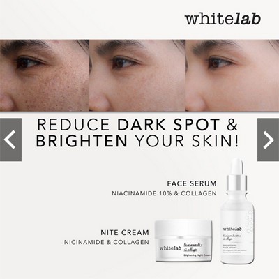 [5 pcs ] ORIGINAL 100% Whitelab Brightening Paket Wajah LENGKAP