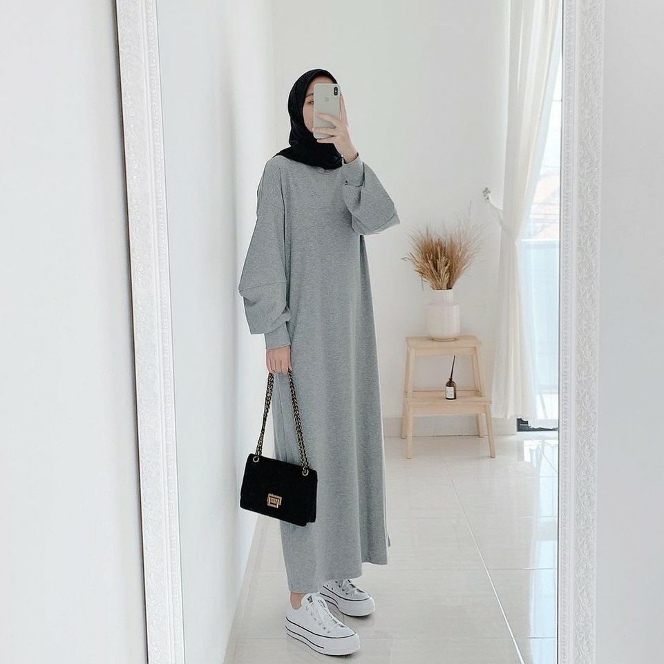 GLADYS DRESS JUMBO / GAMIS GLADYS / MAXI DRESS / DRESS WANITA / BAHAN BABYTERRY-2