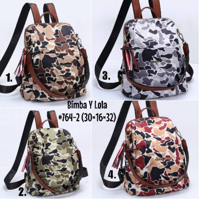 BIMBA Y LOLA Ransel Multifungsi Doreng 764-2_A226#  (02)*