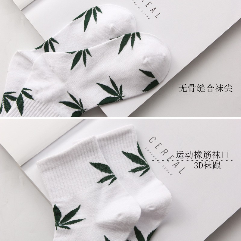 [✅BISA COD] KAOS KAKI LEAF PER POUCH 050692 (REAL PICTURE)