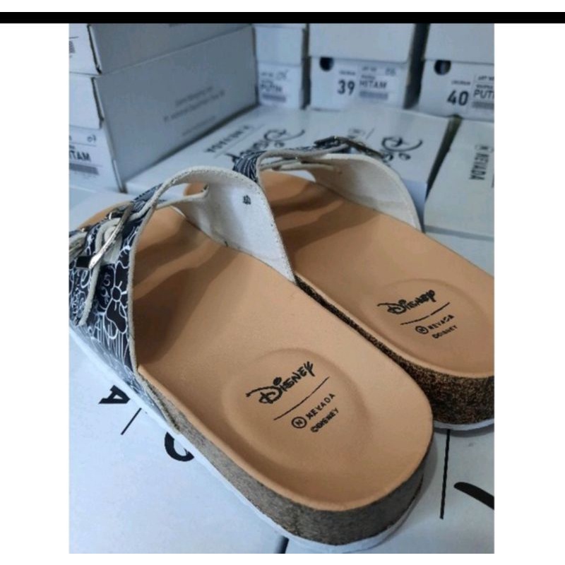 Sandal N V D Disney Puyuh Brand Matahari SALE Fashion Cewek Casual Terbaru Sendal Gasper Slip On