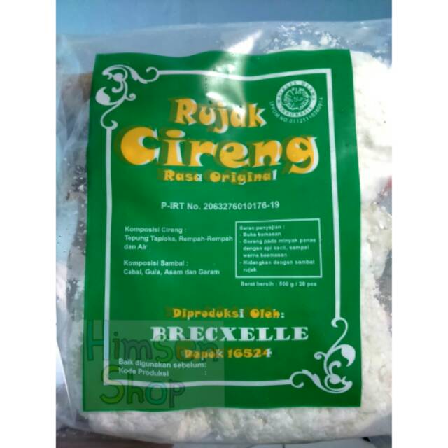 

Rujak Cireng Brecxelle isi 20 rasa Original, Keju, Udang, chircom, Teri Medan