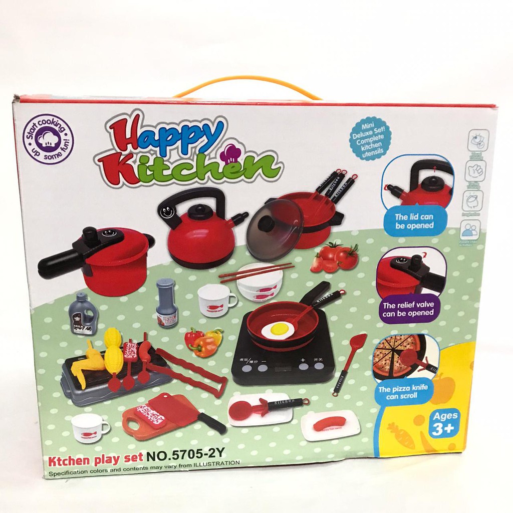 HZ Mainan Anak Home Kitchen Play set 36Pcs / Mainan Masak Dapur / Peralatan Kitchen Masak