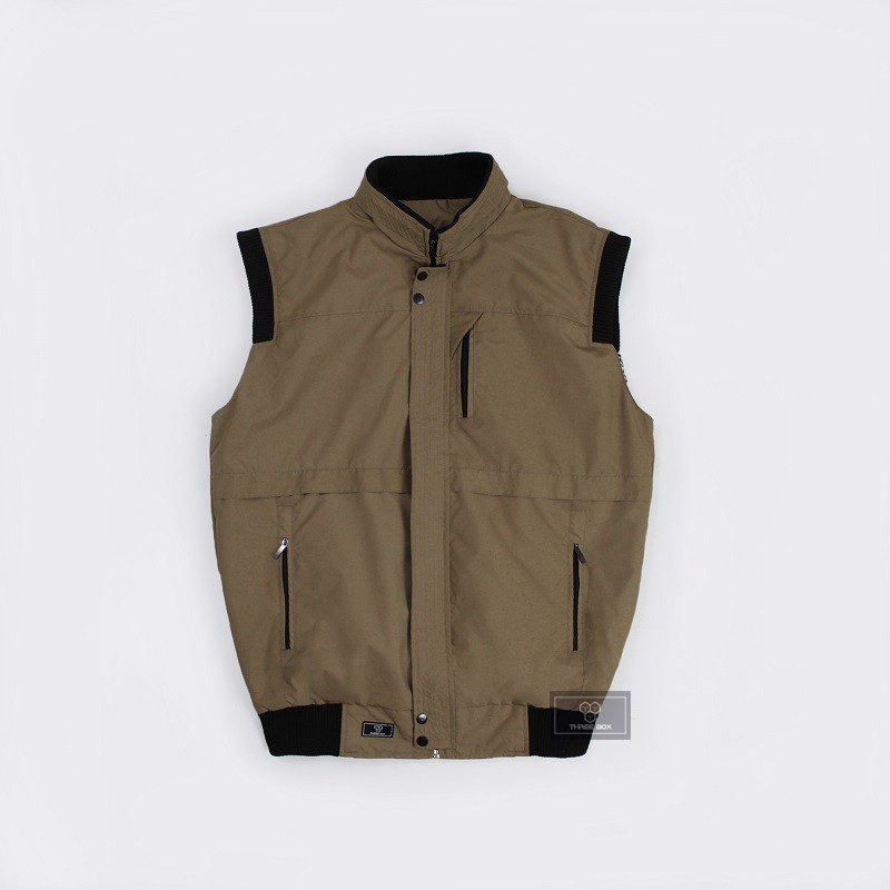 Vest Rompi Pria Wanita Casual Beige Keren Medium M L XL Big Jumbo 2XL 3XL Jumbo
