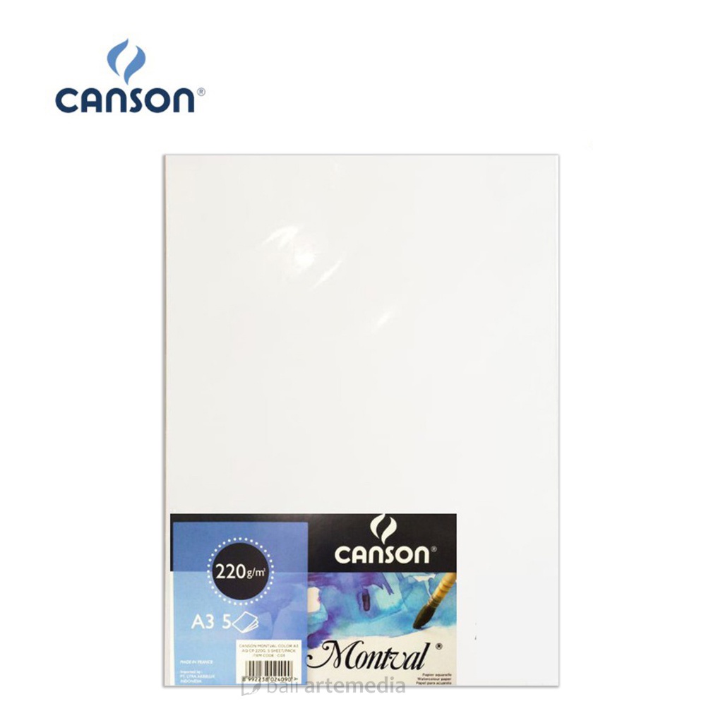 Canson Montval Sheets - 220gsm (A4 / A3 / A2)