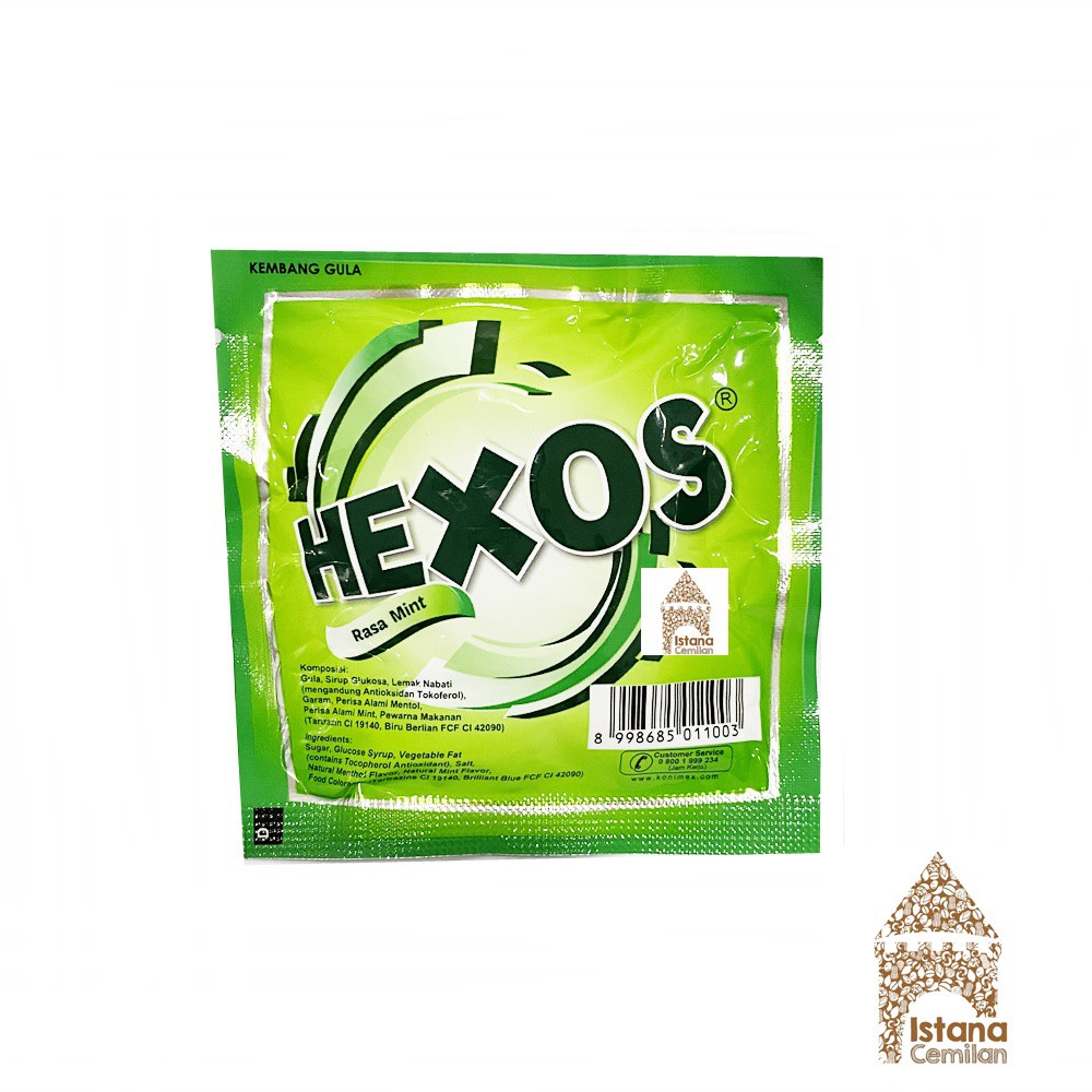 Permen HEXOS Rasa Sarmento / Lemon / Mint (isi 5 butir)