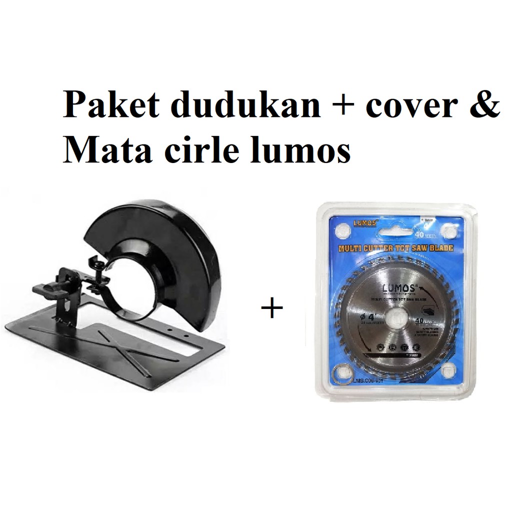 Paket Stand Cover Dudukan Gerinda + Mata Cicular Saw Circular Blade