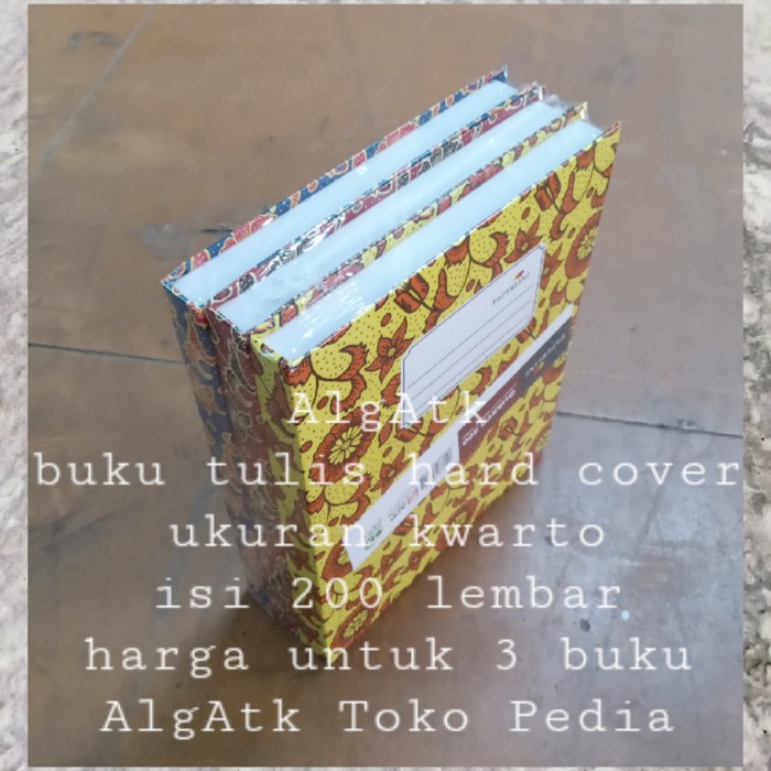 

Trendi Buku Tulis Hard Cover Kwarto 200 Lembar Harga Untuk 3 Buku Bagus