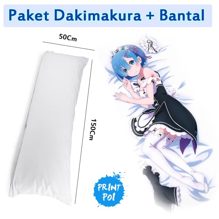 Paket Dakimakura Dan Bantal ( Dakimakura Anime ) Print Poi