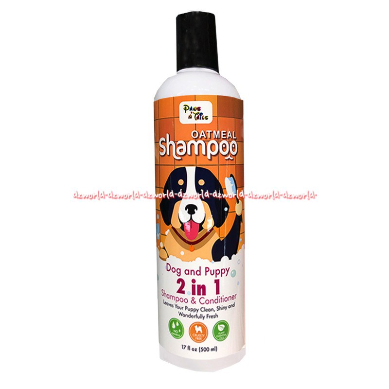 Paws n Tails 500ml Lavender Coconut Tea Trea Oatmeal Shampoo Conditioner Dog Puppy Hewan Anjing Paw and Tail