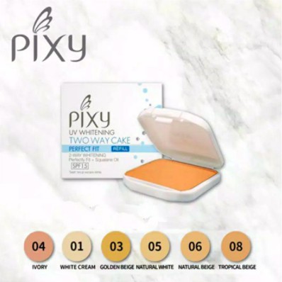 PIXY PERFECT FIT UV Whitening TWC Two Way Cake | bedak padat