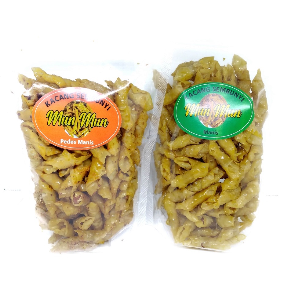 

Kacang Sembunyi MUN MUN - SNACK PEDAS MANIS - BERAT 250GR - GURIH KRIUK - KHAS SOLO