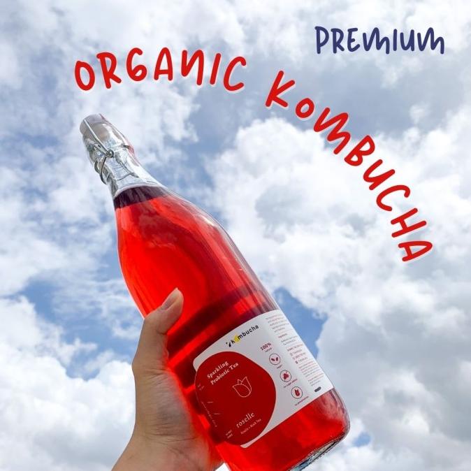 

[ COD ] 1 L Seven Kombucha Probiotic Drink ( black green mint hibiscus tea ) MURAH Kode 638