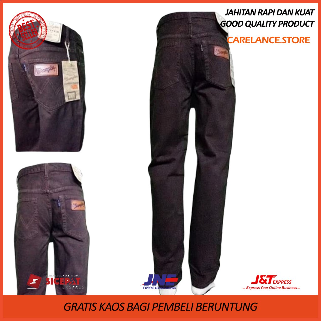 Celana Jeans Denim Bandung WANZ Standar Regular Coklat 33 Celana Jeans Denim Bandung WANZ Standar Regular Coklat 33