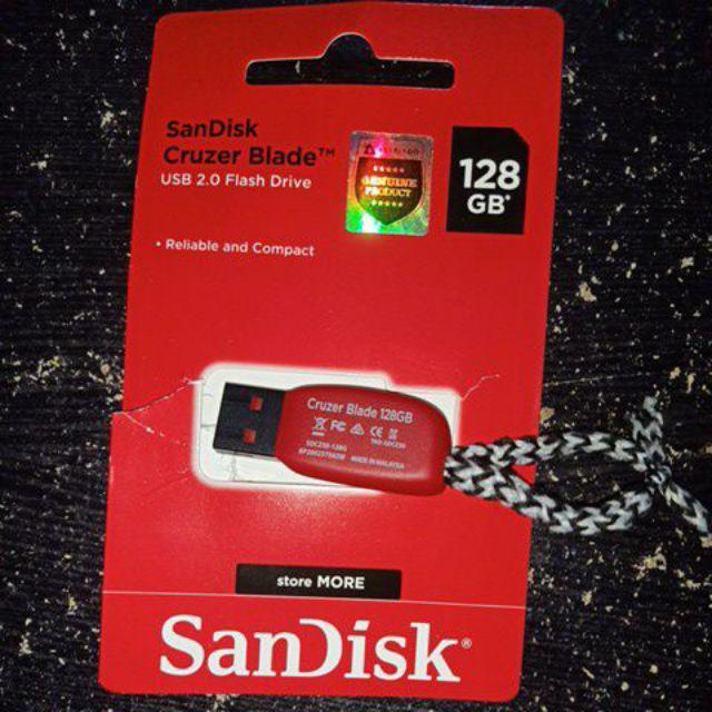 SANDISK FLASHDISK 128GB / USB FLASH 128GB / SANDISK BLADE