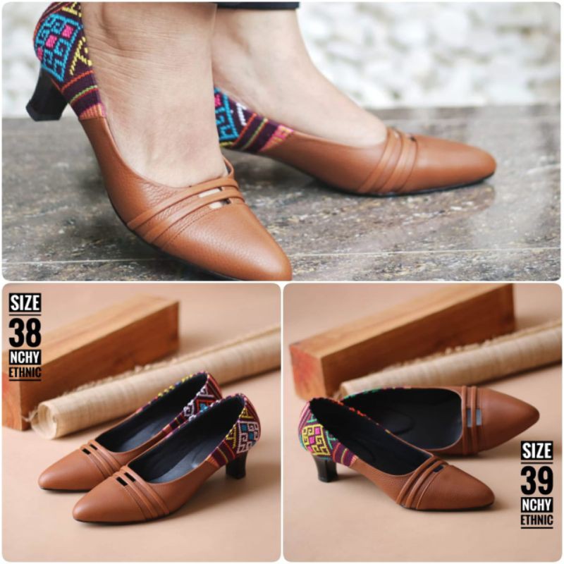 Sepatu Etnik Tenun Buna NTT