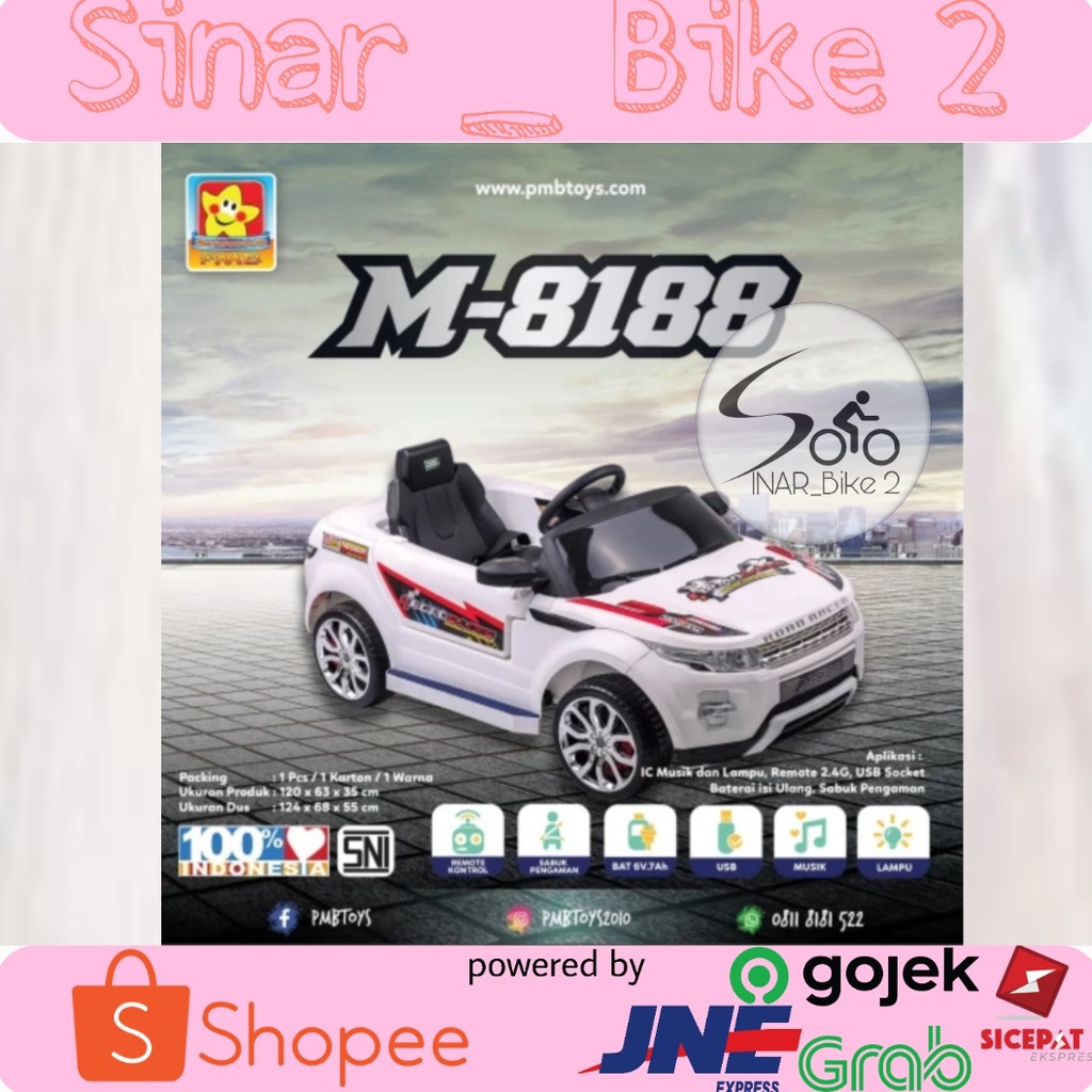 Mobilan Anak Aki Pmb M 8188 Rempote Control