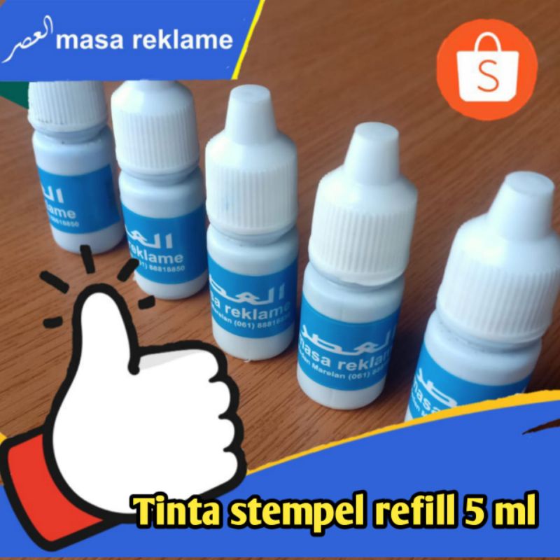 

Tinta Stempel Flash/Warna/Otomatis, Refill 5 ml