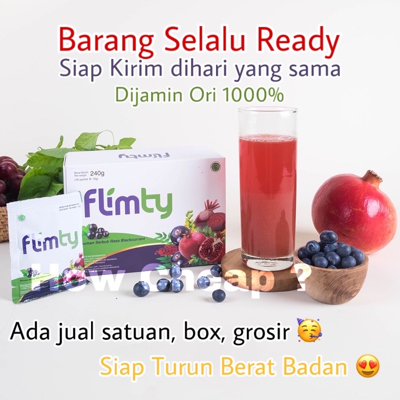 FLIMTY 1 SACHET, ORIGINAL, HALAL, BPOM