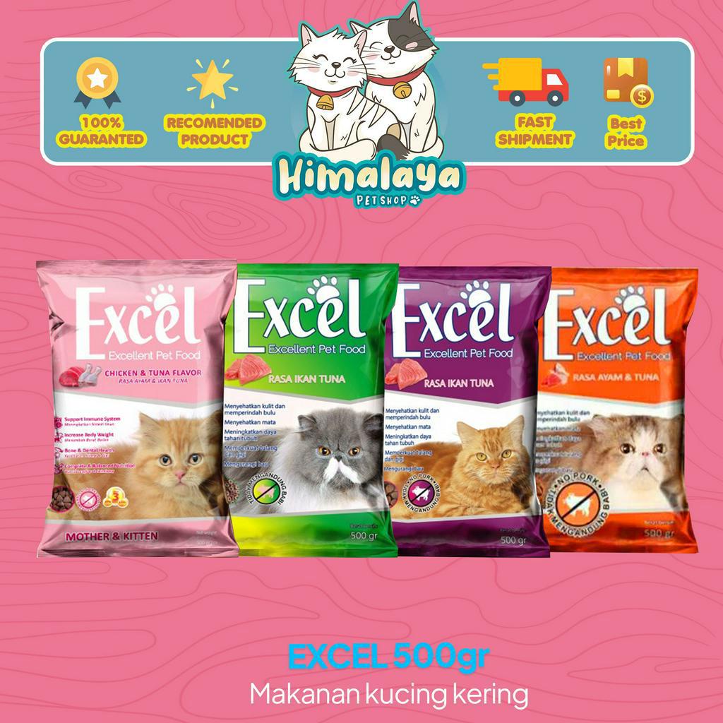 Makanan Kucing Kering Murah EXCEL 500 gr - Makanan Kucing Kering Freshpack 500 gr