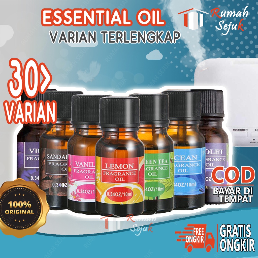 Aroma terapi Aromatheraphy Essensial Esensial Pure Air Fragrance Pengharum Pewangi Esential Oil Ruangan RS-13 10ml Defuser Humidifer Minyak Humadifier Humudifier Humdifier Difusser Essential 100% Murni &amp; Alami TSLM1 TSLM2 RH-17 Kamar Taffware