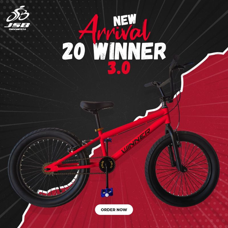 murah!!!sepeda bmx anak 20 inch pacific/winner/morison/atlantis/dll-Winer 3.0 merah
