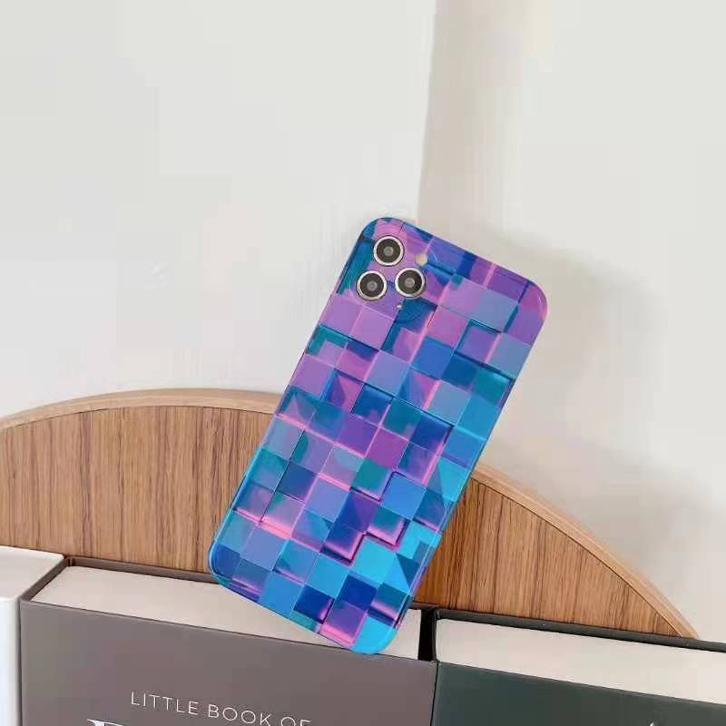 Creative Vision Cube TPU Phone Case For IPhone 11 12 Pro Max Mini 7 8 Plus X XS Max XR protective back cover