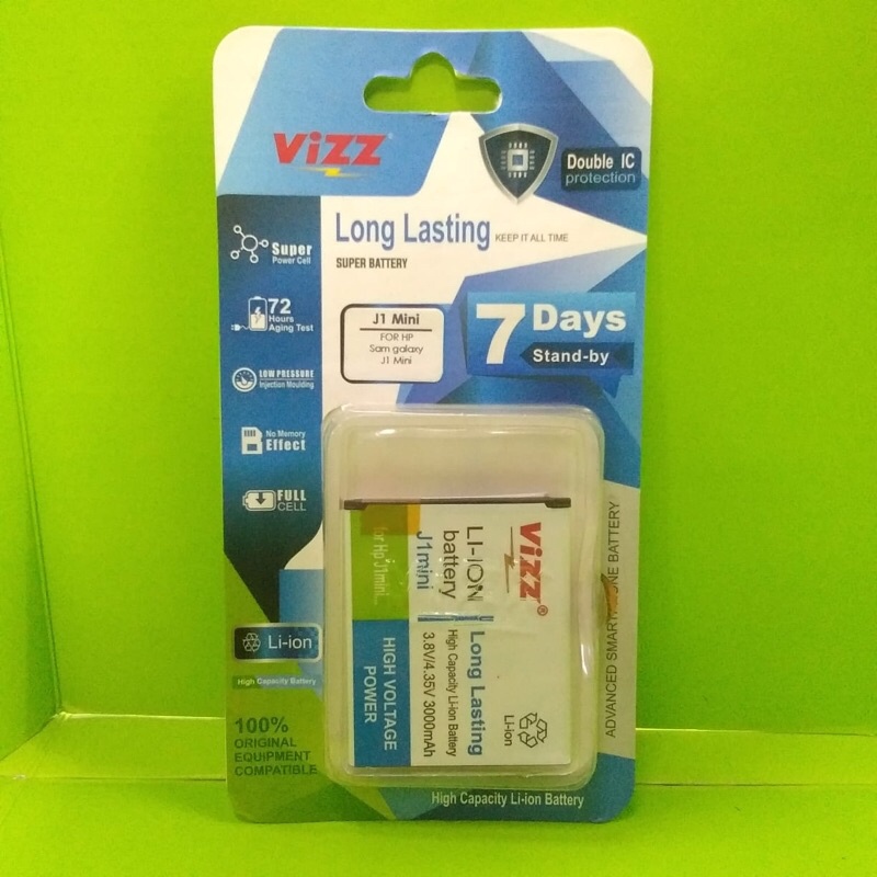 baterai double power vizz samsung j1 mini
