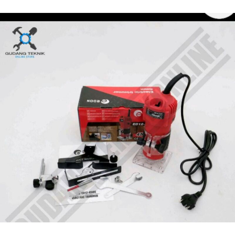 Mesin Profil Kayu Edon ED12-4506 - Mesin Trimmer Electric Trimmer 6mm Edon murah dan bagus
