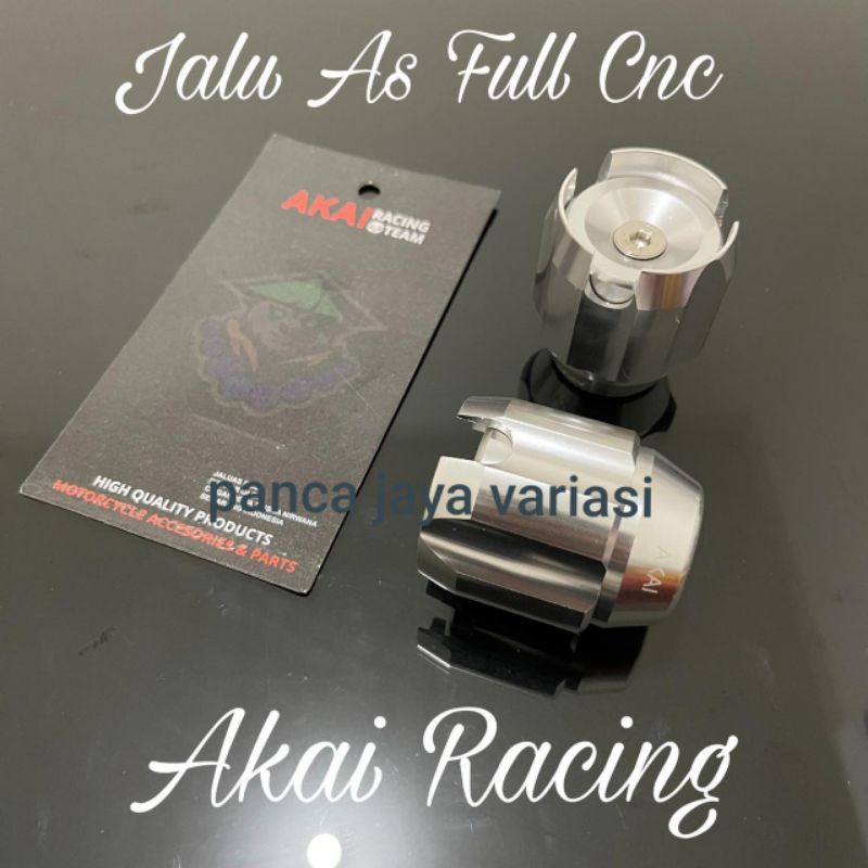 Jalu As Roda Akai Racing Jalu As Roda Depan Jalu As Roda Belakang Bahan Full Cnc Full Warna Universal Semua Motor