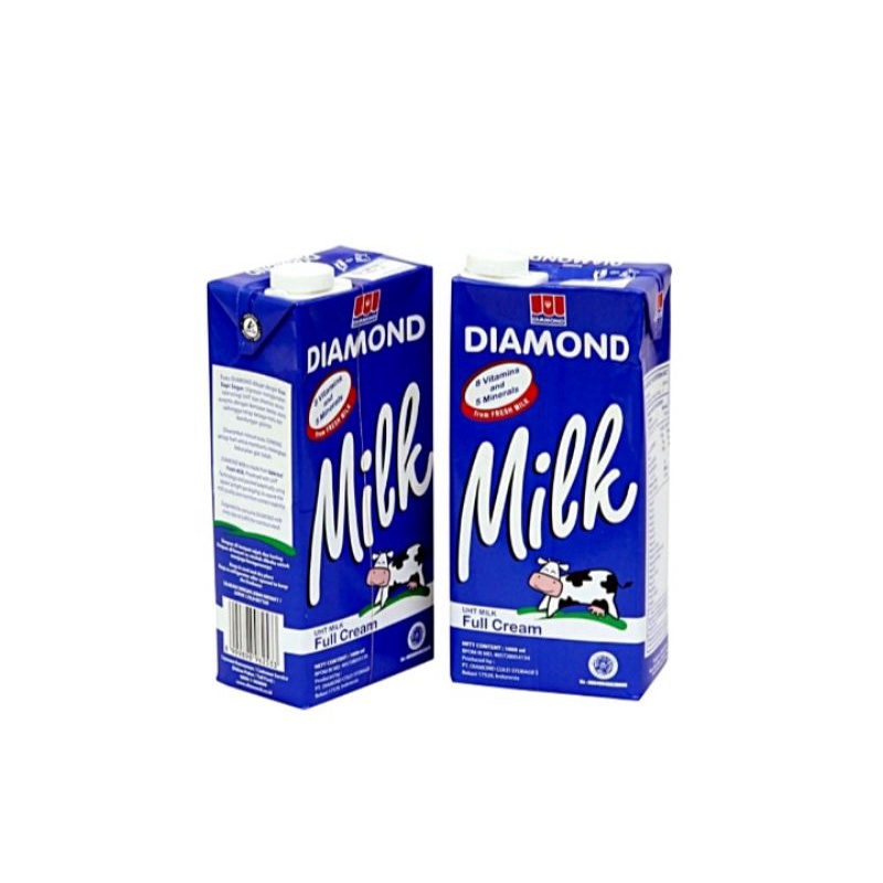 

Susu uht diamond full cream 1 liter / 1000ml / uht milk