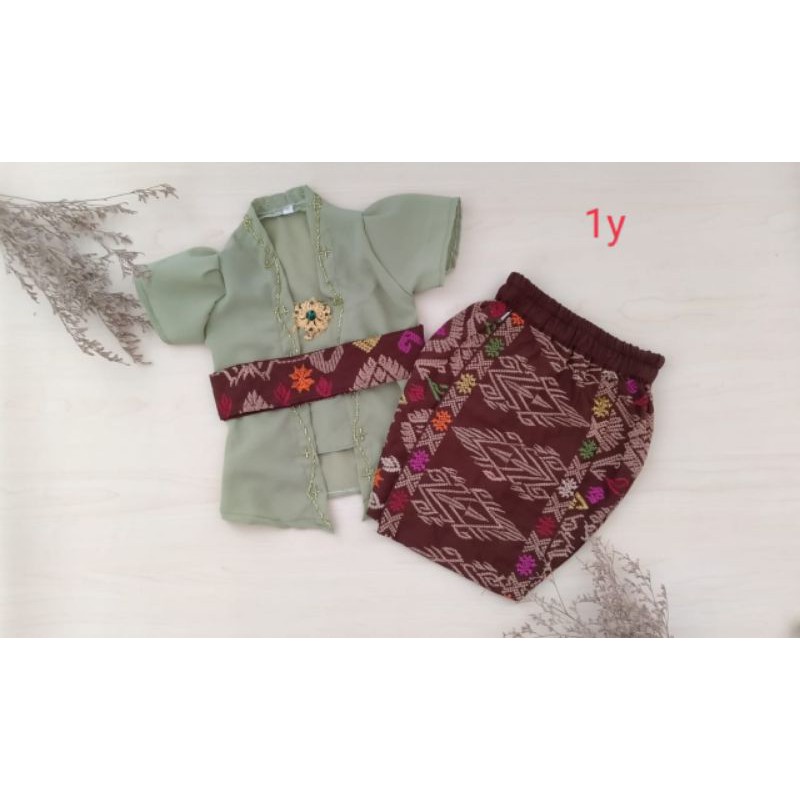 0-8 tahun free bandana SET KEBAYA PAYET+KAMEN OBI ANAK