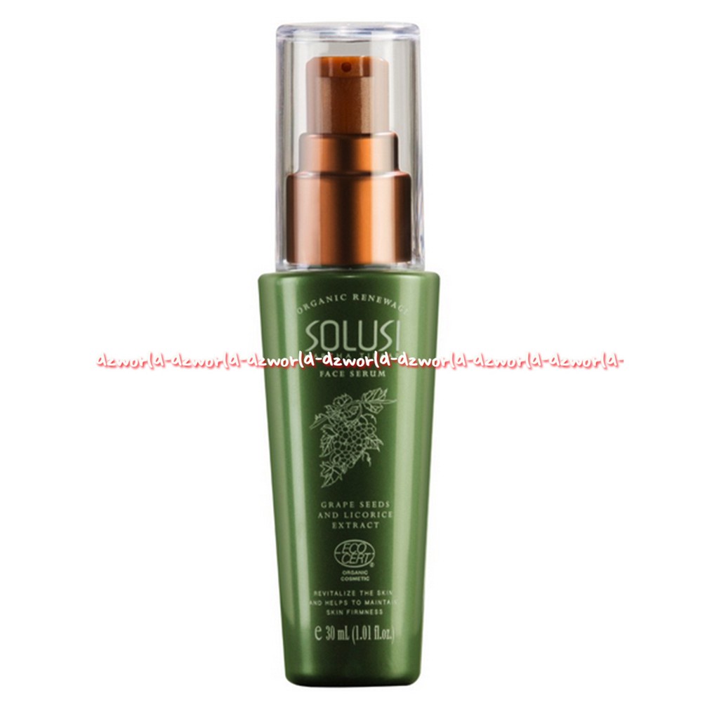 Solusi Face Serum 30ml Serum Wajah Grape Seed Licoride Extract Biji Anggur