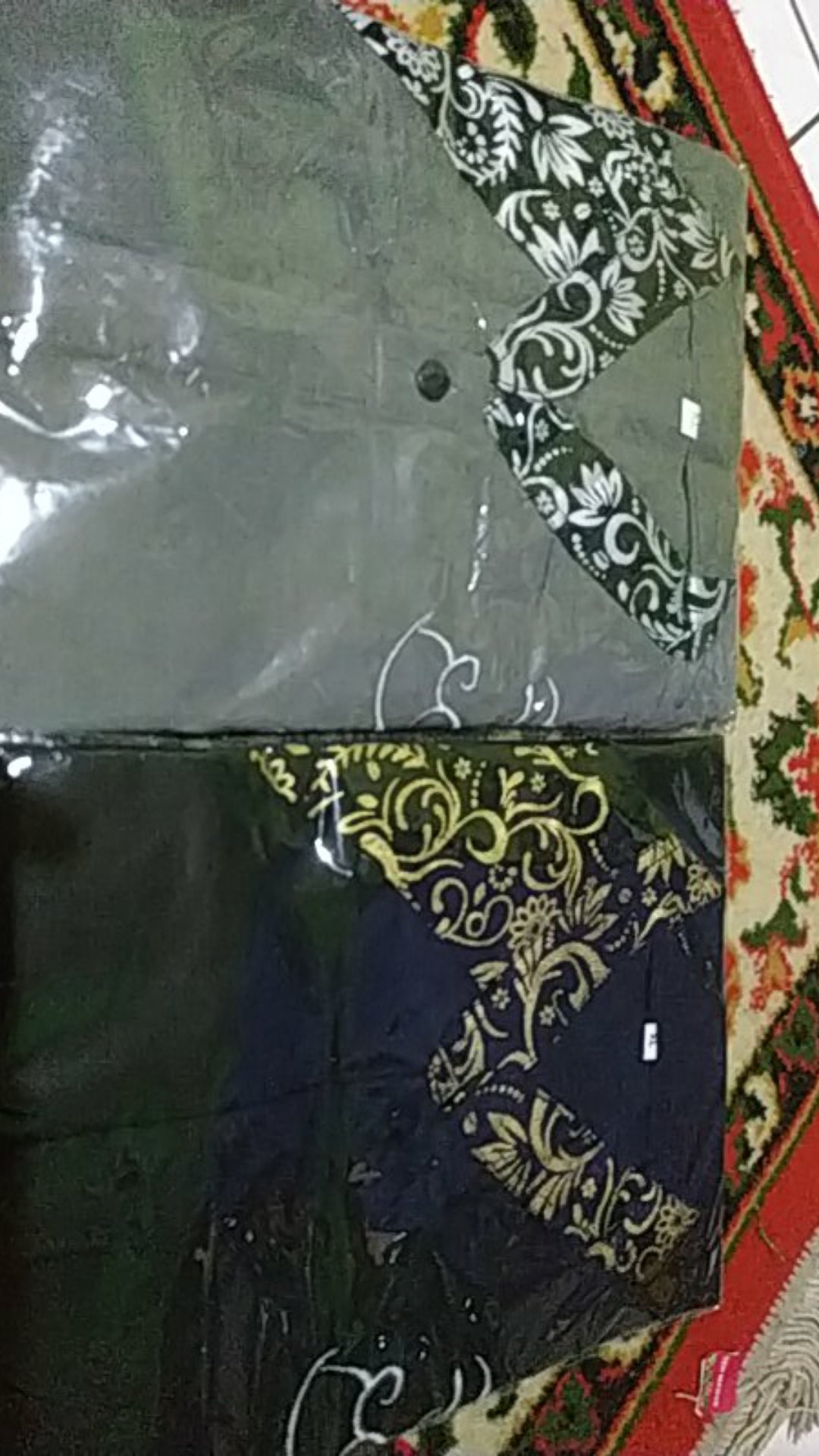 Atasan Batik Sopal Pria Lengan Pendek Kombinasi Bordil / Hemko Batik Kertabumi 2 Warna Terlaris