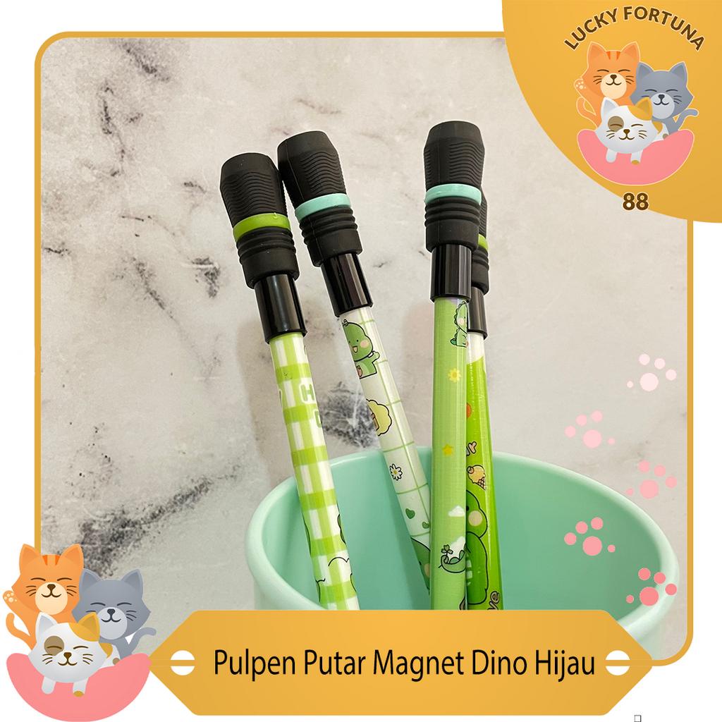 

[LuckyFortuna88] Pulpen Putar Magnet Dino Hijau Pulpen putar magnet dengan desain gambar dino Pulpen putar magnet bergambar dino Pulpen putar magnet gambar dino lucu Pulpen putar magnet dengan gambar dino imut Pulpen putar magnet dengan desain dino menari