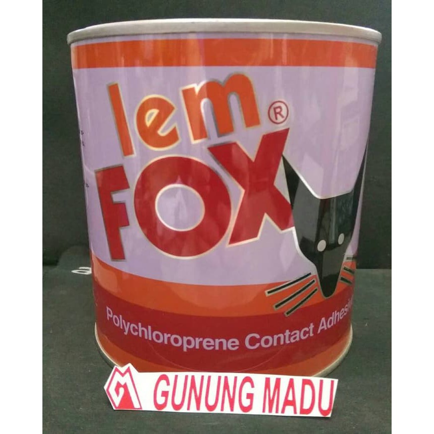 

NTGBN1036 LEM FOX KUNING 600 GR LEM KARPET SENDAL KULIT HPL KARET