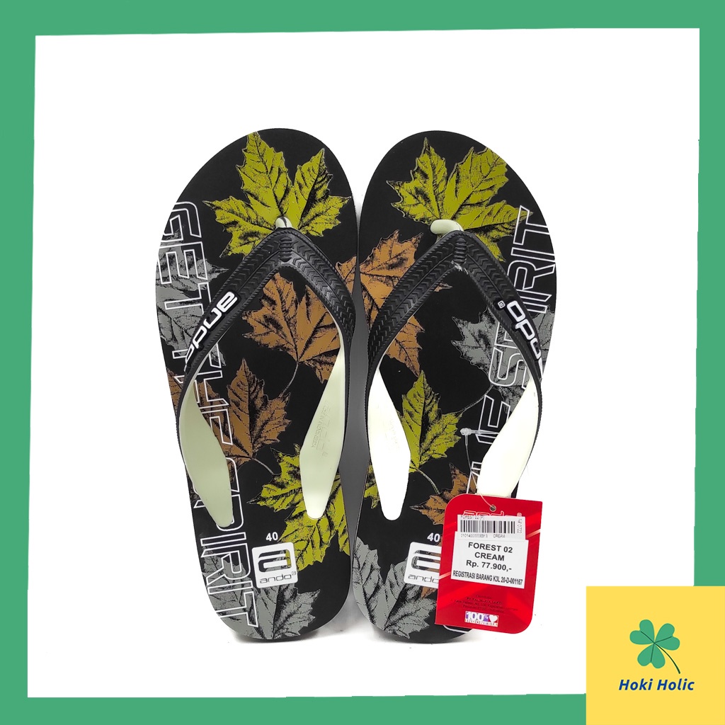 Sandal Jepit Ando Forest - Sandal Jepit Ando Pria Dewasa - Tahan Air dan Awet Sandal Jepit Trendy Skipper 01