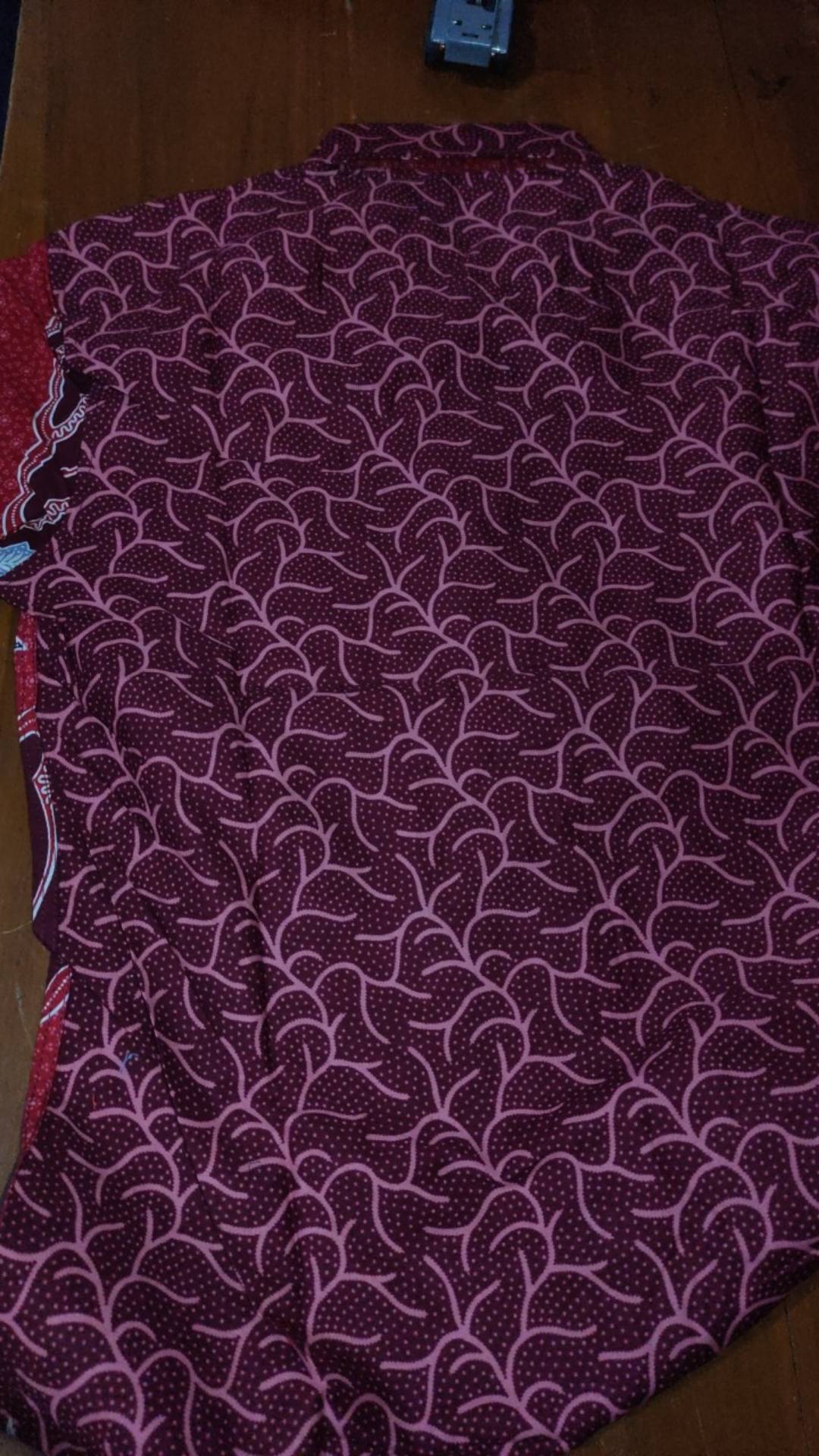 Kemeja Batik Pria Slim Fit Lengan Pendek Original Odza  Warna Merah Imlek Os233